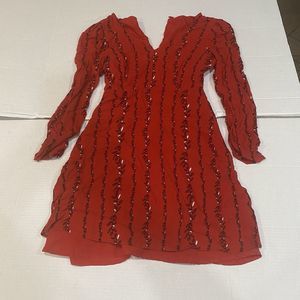 A Loves A Womens Red Dress Size 0
